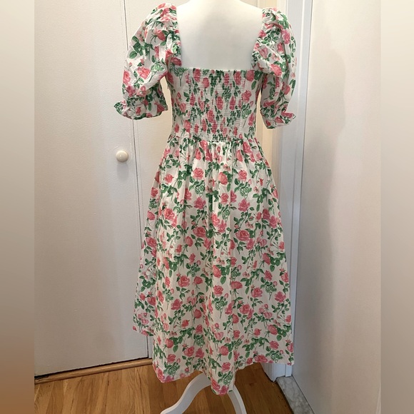 Hill House Pink and White Smocked Sundress - Picture 2 of 5